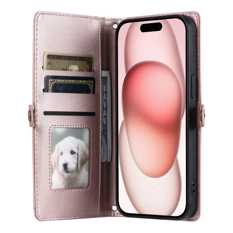 Wallet Multi-card Slot Leather Phone Case with Lanyard, Series 2