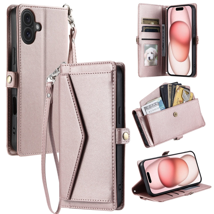 Wallet Multi-card Slot Leather Phone Case with Lanyard, Series 2