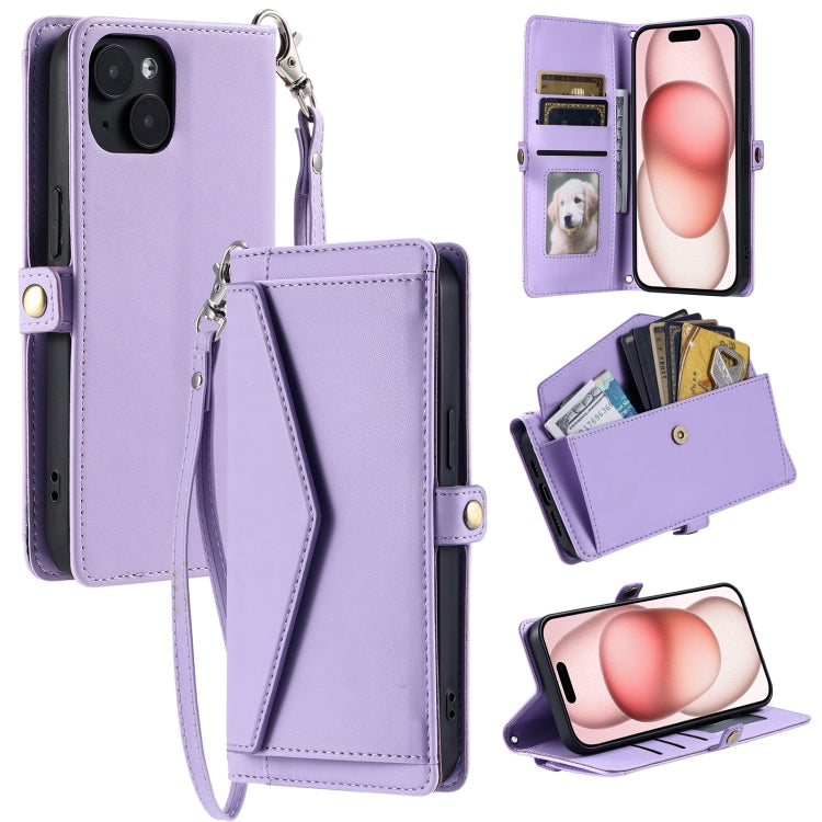 Wallet Multi-card Slot Leather Phone Case with Lanyard, Series 3