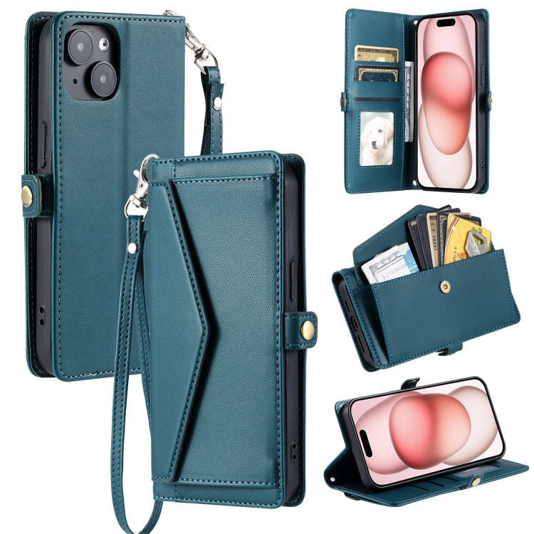 Wallet Multi-card Slot Leather Phone Case with Lanyard, Series 3