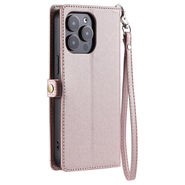 Wallet Multi-card Slot Leather Phone Case with Lanyard, Series 4