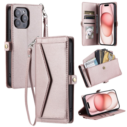 Wallet Multi-card Slot Leather Phone Case with Lanyard, Series 3