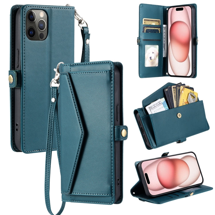 Wallet Multi-card Slot Leather Phone Case with Lanyard, Series 1