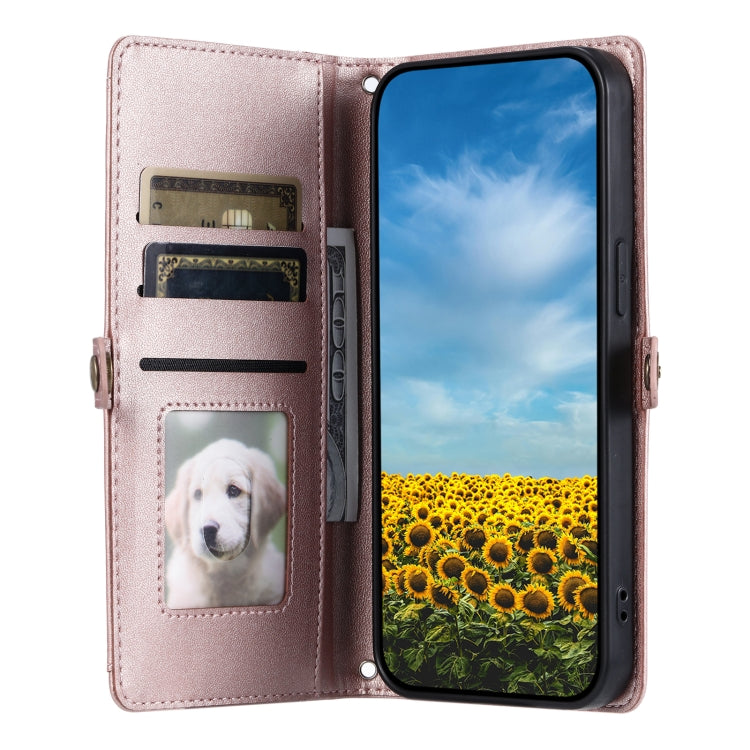 Wallet Multi-card Slot Leather Phone Case with Lanyard, Series 1