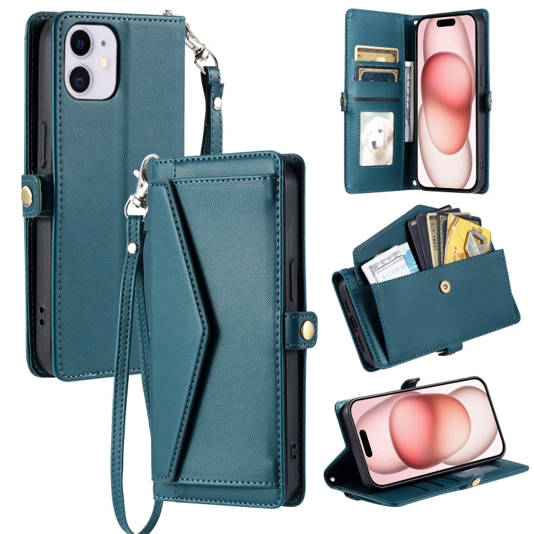 Wallet Multi-card Slot Leather Phone Case with Lanyard, Series 1