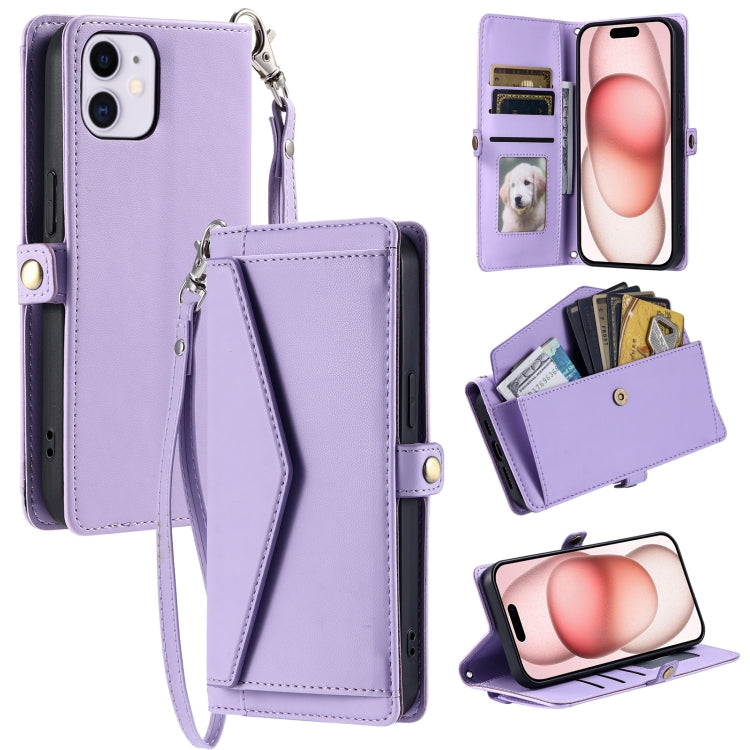 Wallet Multi-card Slot Leather Phone Case with Lanyard, Series 1