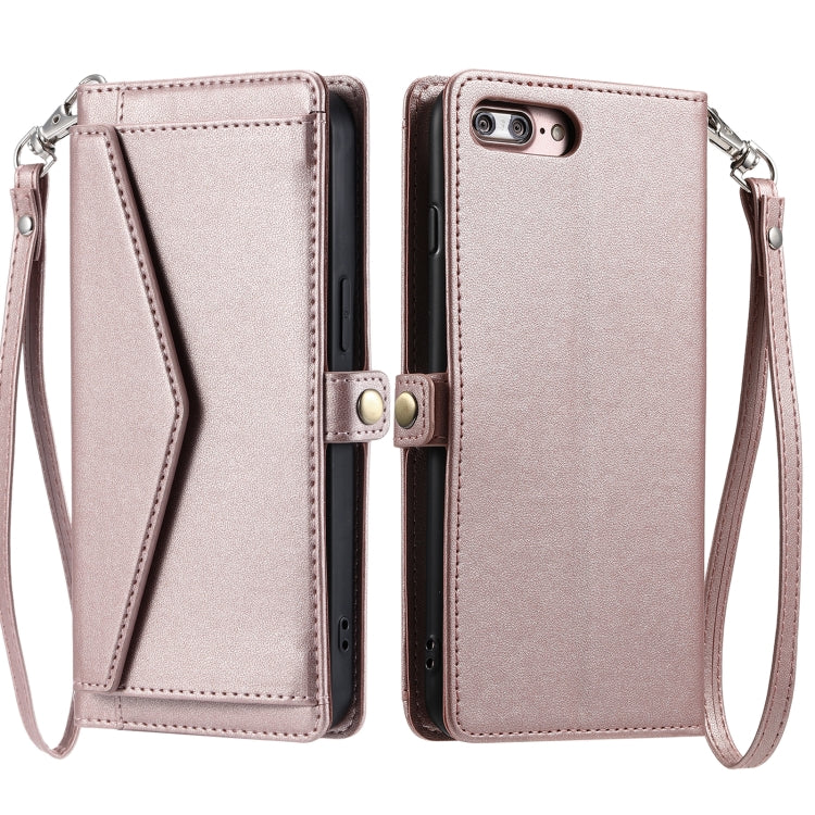 Wallet Multi-card Slot Leather Phone Case with Lanyard, Series 1