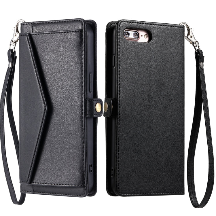 Wallet Multi-card Slot Leather Phone Case with Lanyard, Series 1