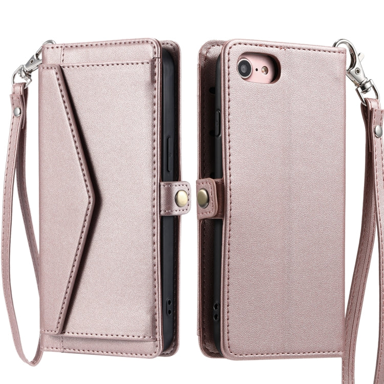 Wallet Multi-card Slot Leather Phone Case with Lanyard, Series 2