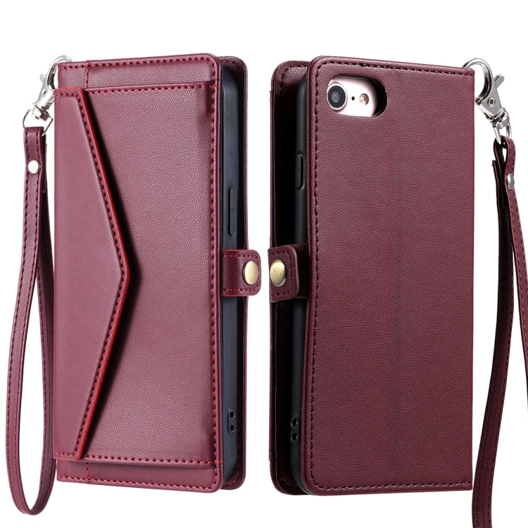 Wallet Multi-card Slot Leather Phone Case with Lanyard, Series 2