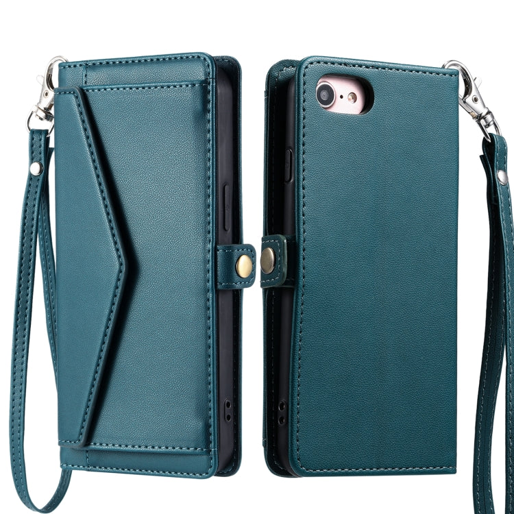 Wallet Multi-card Slot Leather Phone Case with Lanyard, Series 2