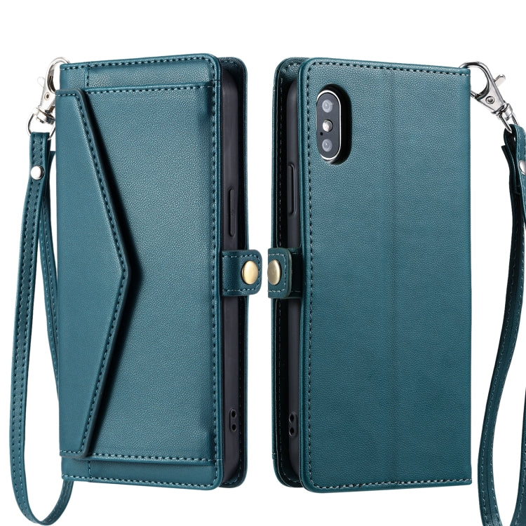 Wallet Multi-card Slot Leather Phone Case with Lanyard, Series 1