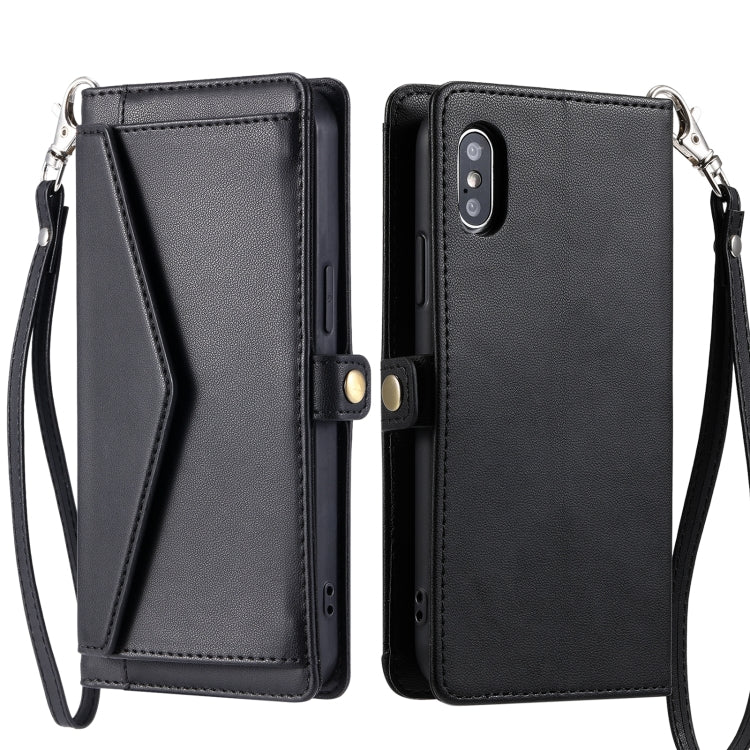 Wallet Multi-card Slot Leather Phone Case with Lanyard, Series 1