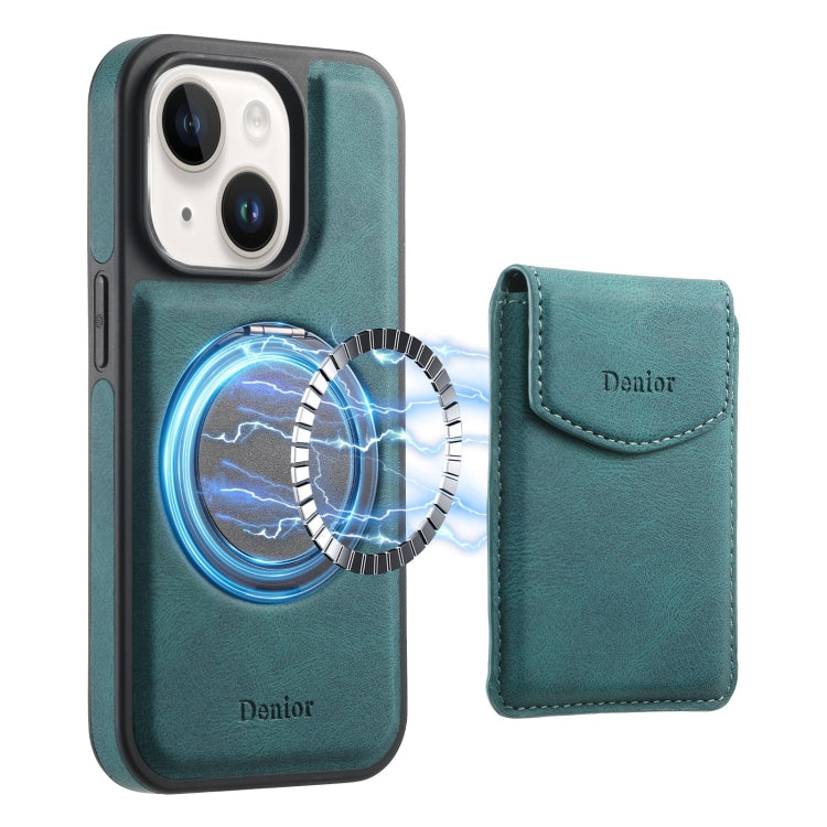 Denior D20 Skin Feel MagSafe Holder Detachable Card Slot Phone Case, Series 1