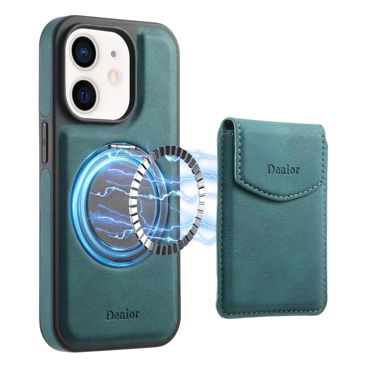 Denior D20 Skin Feel MagSafe Holder Detachable Card Slot Phone Case, Series 1