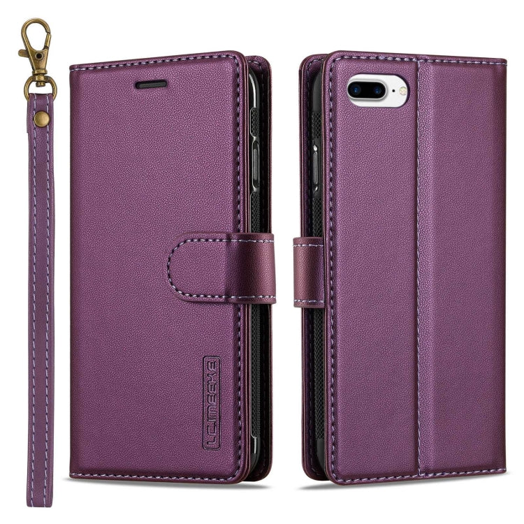 LC.IMEEKE L2 Series Detachable Magsafe PU Phone Case with Lanyard, For iPhone 16, For iPhone 14, For iPhone 13 Pro Max, For iPhone 12 / 12 Pro, For iPhone X / XS, For iPhone 7 Plus / 8 Plus