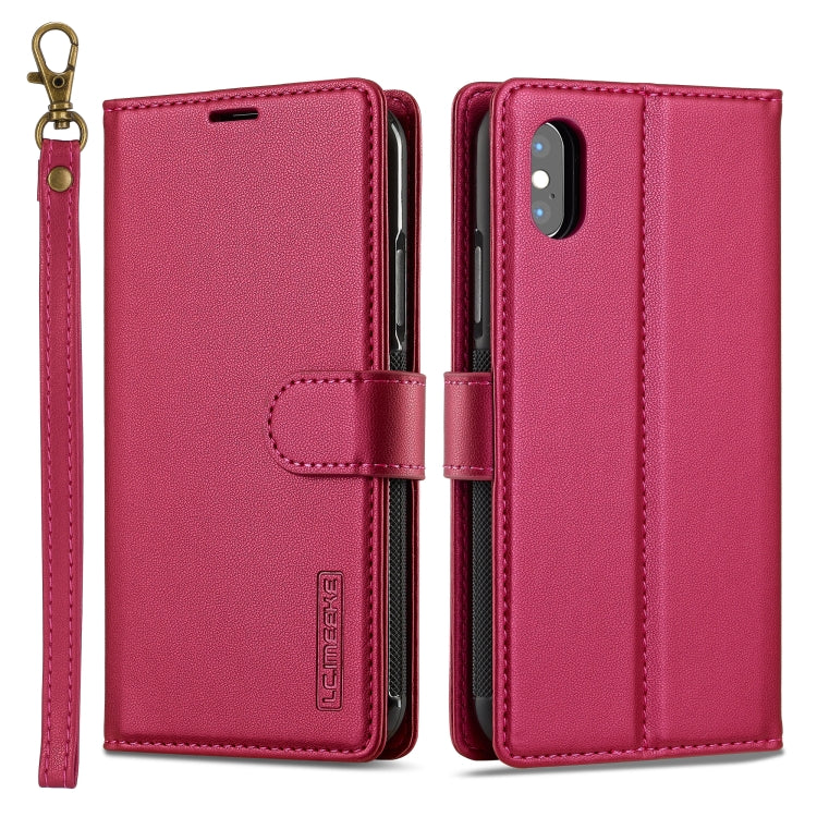 LC.IMEEKE L2 Series Detachable Magsafe PU Phone Case with Lanyard, Series 2