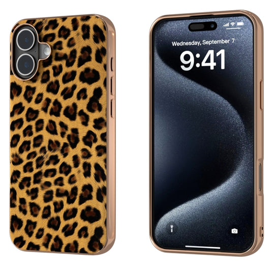 Nano Plating Leopard Print Phone Case