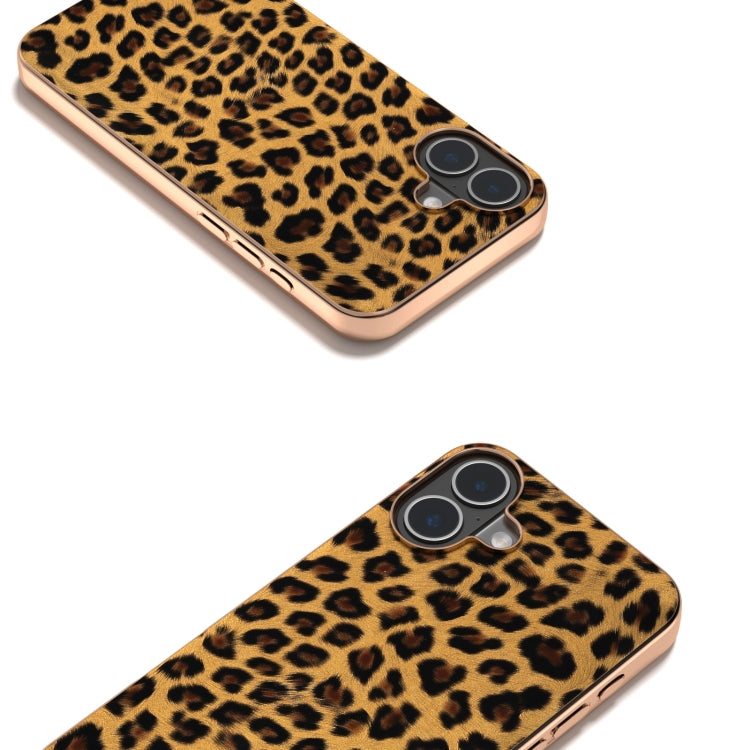 Nano Plating Leopard Print Phone Case