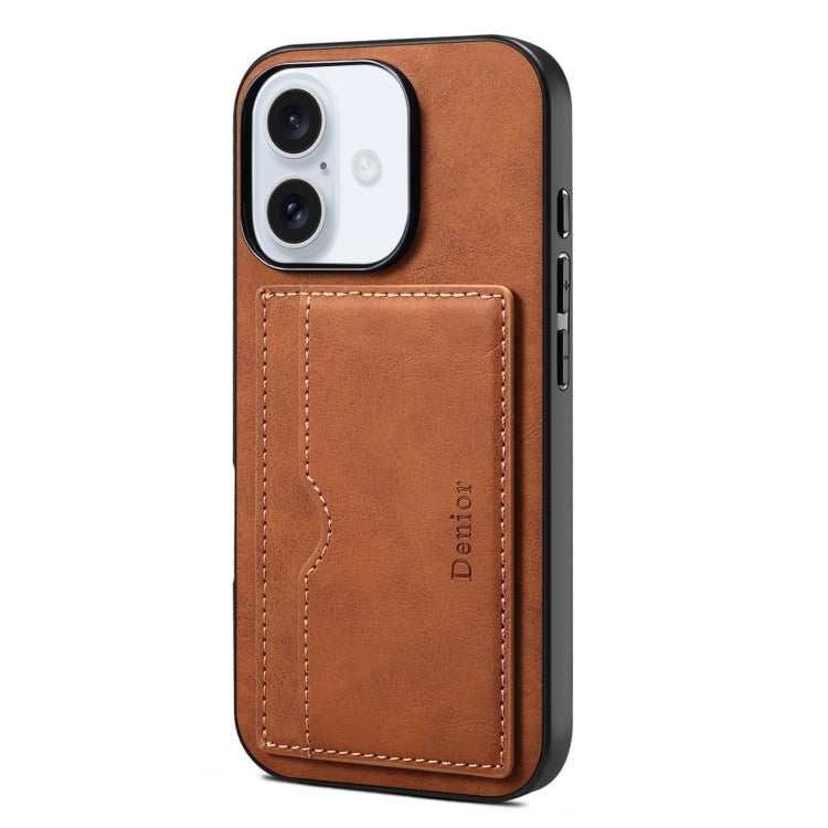 Denior D08 PU Single Card Slot Holder Phone Case