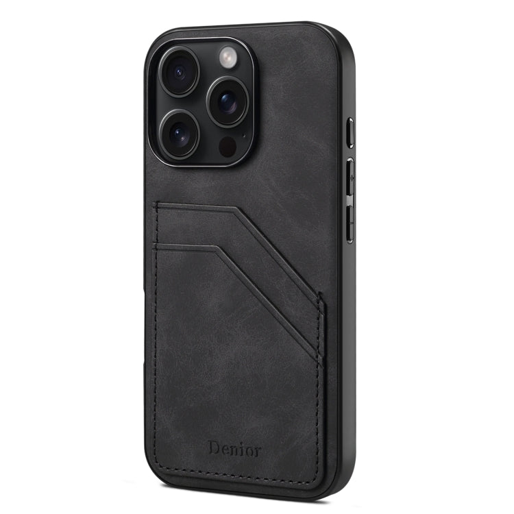 Denior D09 PU Dual Card Slot Back Cover Phone Case