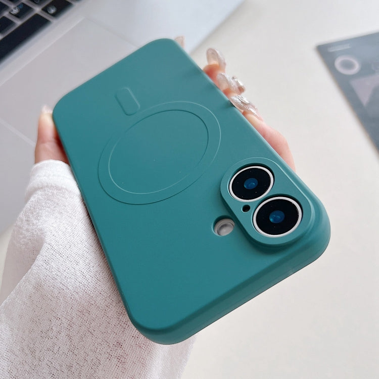 Solid Color Liquid Silicone MagSafe Magnetic Phone Case, Series 3