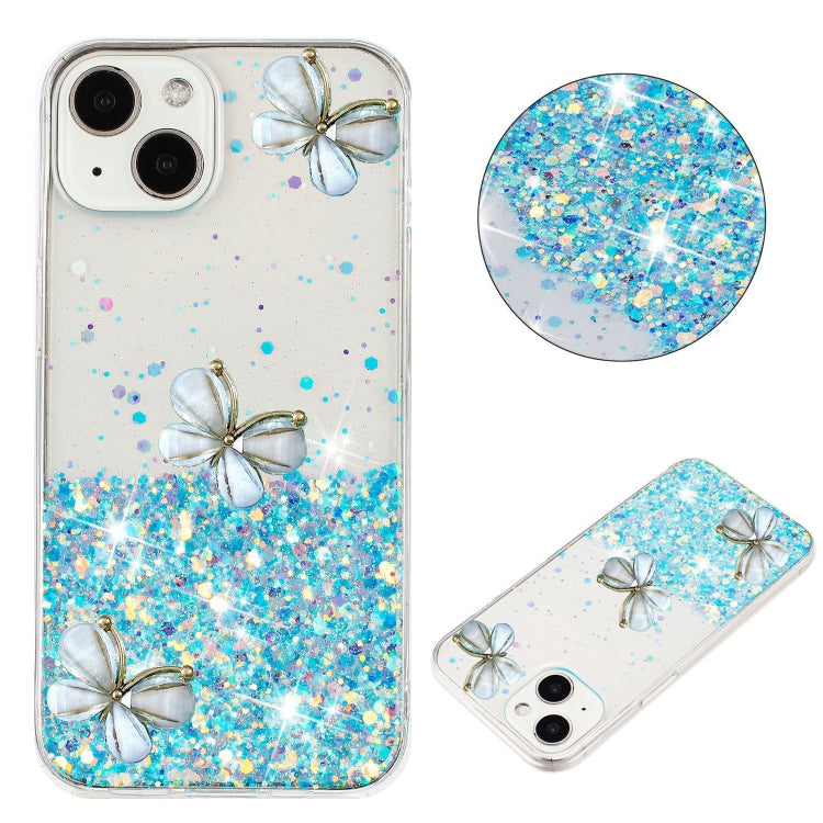 Luminous Starry Sky Glitter Butterfly TPU Phone Case, For iPhone 16, For iPhone 15 Pro, For iPhone 15 Plus, For iPhone 15, For iPhone 14 Pro, For iPhone 12 / 12 Pro, For iPhone 11 Pro