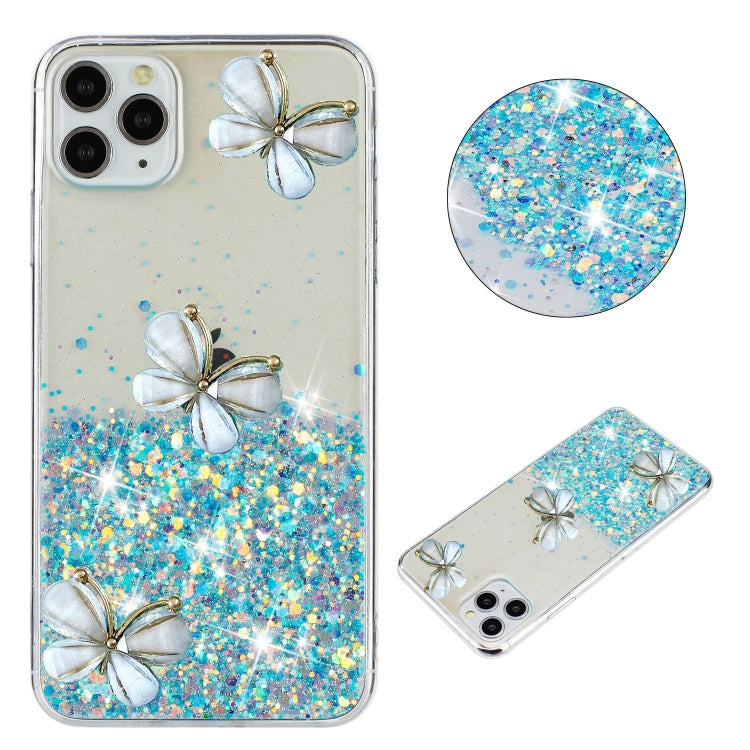 Luminous Starry Sky Glitter Butterfly TPU Phone Case, For iPhone 16 Plus, For iPhone 15 Pro Max, For iPhone 7 / 8 / SE 2022, For iPhone 13 Pro, For iPhone 11 Pro Max, For iPhone 11, For iPhone XR