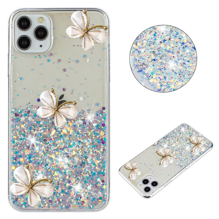 Luminous Starry Sky Glitter Butterfly TPU Phone Case, For iPhone 16 Plus, For iPhone 15 Pro Max, For iPhone 7 / 8 / SE 2022, For iPhone 13 Pro, For iPhone 11 Pro Max, For iPhone 11, For iPhone XR