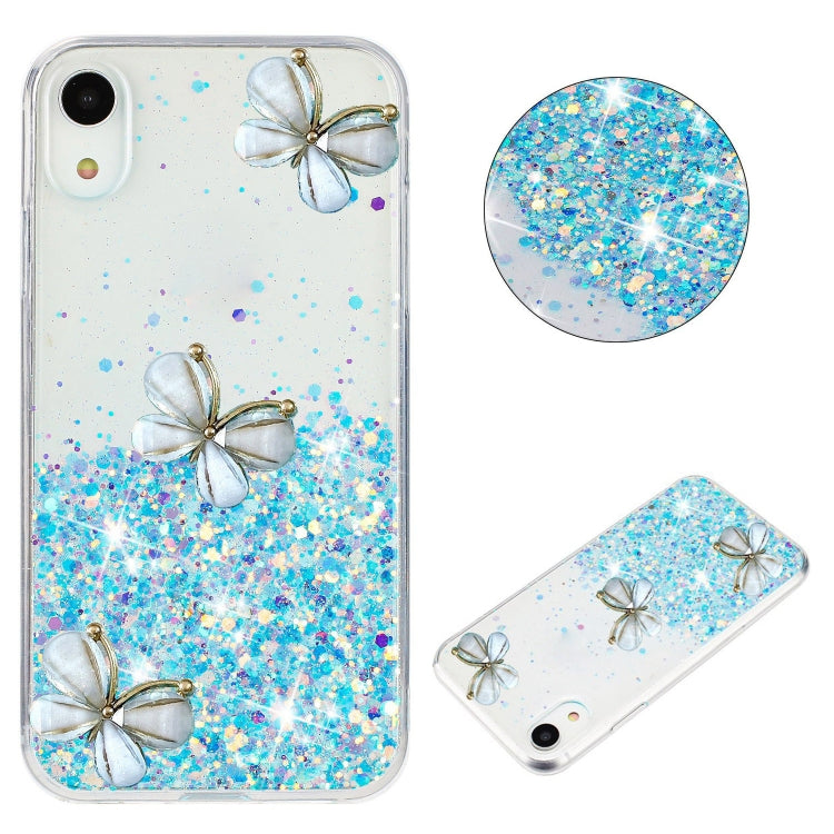 Luminous Starry Sky Glitter Butterfly TPU Phone Case, For iPhone 16 Plus, For iPhone 15 Pro Max, For iPhone 7 / 8 / SE 2022, For iPhone 13 Pro, For iPhone 11 Pro Max, For iPhone 11, For iPhone XR