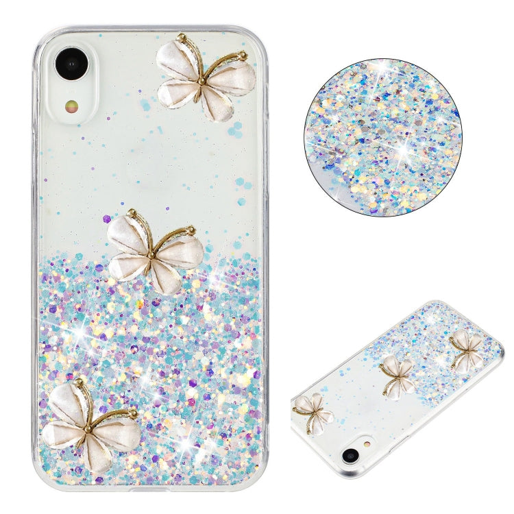 Luminous Starry Sky Glitter Butterfly TPU Phone Case, For iPhone 16 Plus, For iPhone 15 Pro Max, For iPhone 7 / 8 / SE 2022, For iPhone 13 Pro, For iPhone 11 Pro Max, For iPhone 11, For iPhone XR