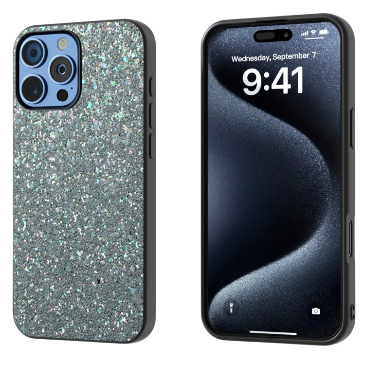 Black Frame Colorful Glitter Phone Case, Series 2