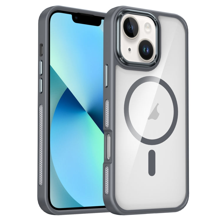 Breathable Skin Feel Transparent MagSafe Magnetic Phone Case, For iPhone 15 Plus / 14 Plus, For iPhone 14 / 13, For iPhone 15, For iPhone 13 Pro, For iPhone 12 Pro Max