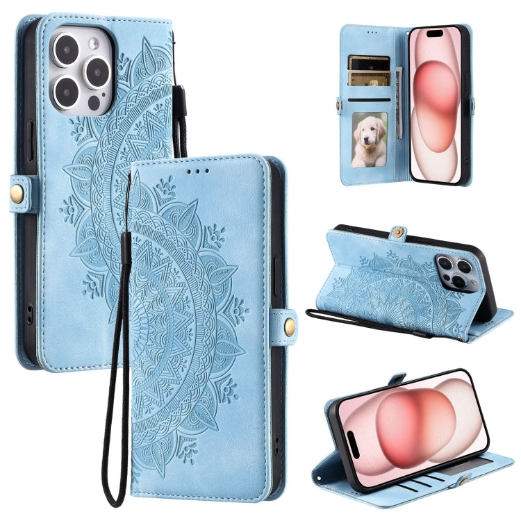 Skin Feel Totem Embossed Leather Phone Case, For iPhone 16 Pro Max, For iPhone 16 Pro, For iPhone 14 Plus, For iPhone 14 Pro Max, For iPhone 12 mini