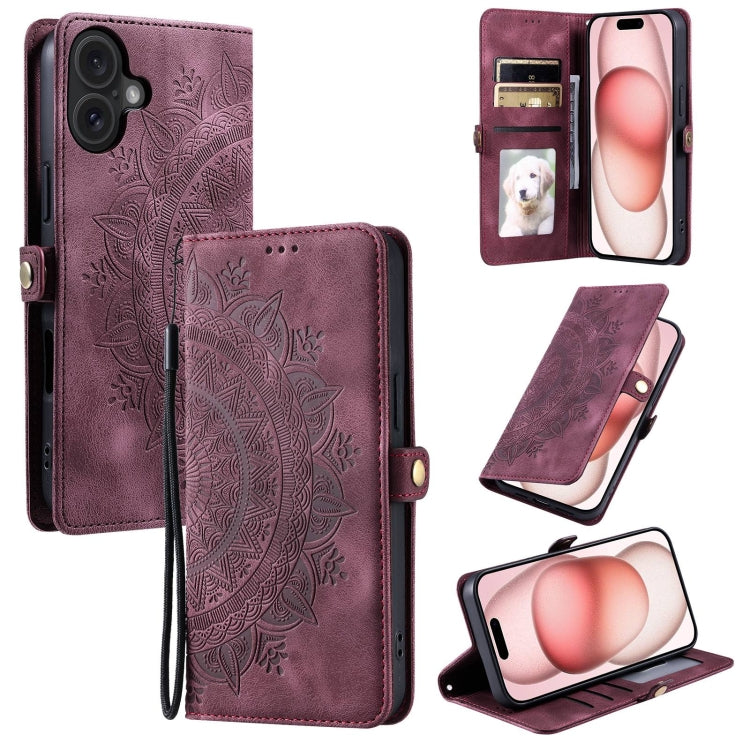 Skin Feel Totem Embossed Leather Phone Case, For iPhone 16 Plus, For iPhone 15, For iPhone 7 / 8 / SE 2022, For iPhone 13 Pro, For iPhone 12 Pro Max, For iPhone 11