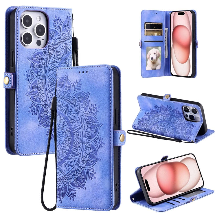 Skin Feel Totem Embossed Leather Phone Case, For iPhone 16, For iPhone 15 Pro Max, For iPhone 14 Pro, For iPhone 12 / 12 Pro, For iPhone 11 Pro Max, For iPhone 11 Pro