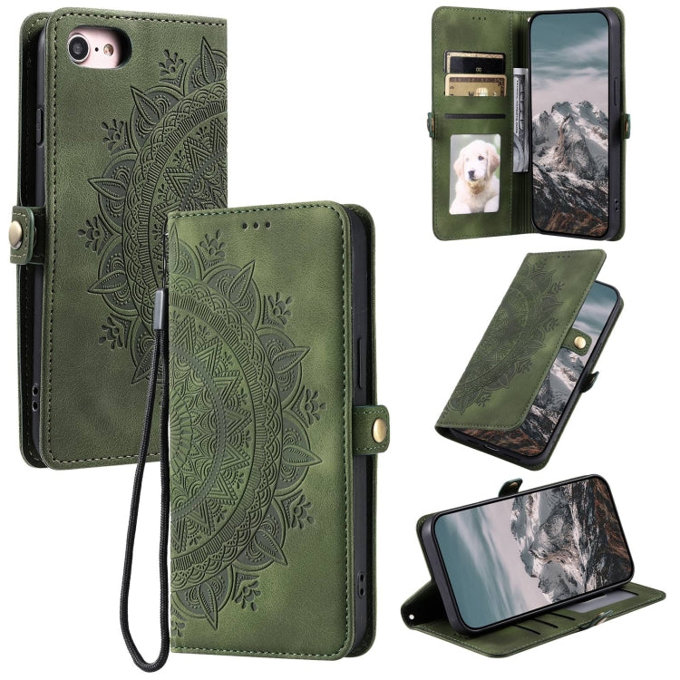 Skin Feel Totem Embossed Leather Phone Case, For iPhone 16 Plus, For iPhone 15, For iPhone 7 / 8 / SE 2022, For iPhone 13 Pro, For iPhone 12 Pro Max, For iPhone 11