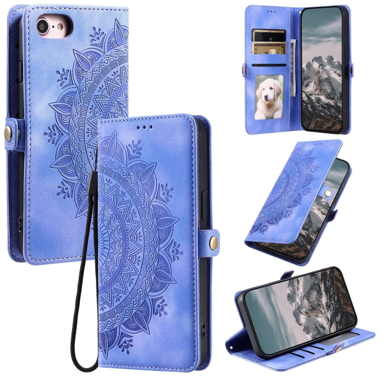 Skin Feel Totem Embossed Leather Phone Case, For iPhone 16 Plus, For iPhone 15, For iPhone 7 / 8 / SE 2022, For iPhone 13 Pro, For iPhone 12 Pro Max, For iPhone 11