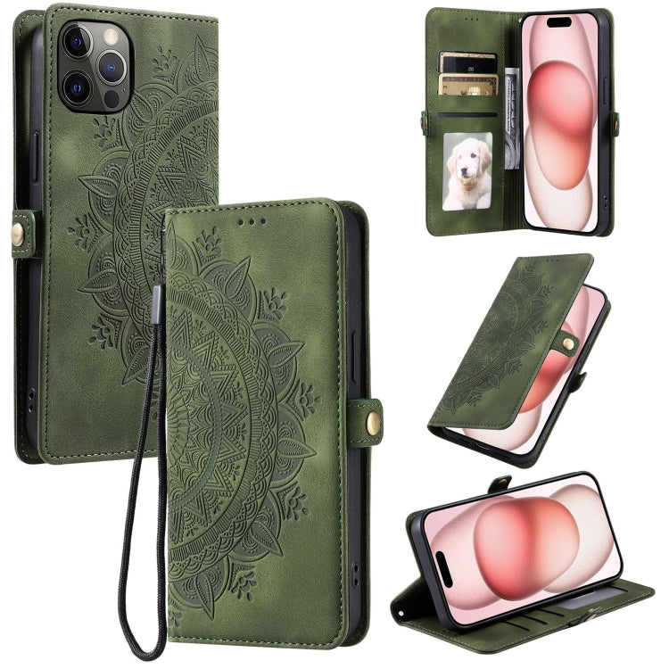 Skin Feel Totem Embossed Leather Phone Case, For iPhone 16, For iPhone 15 Pro Max, For iPhone 14 Pro, For iPhone 12 / 12 Pro, For iPhone 11 Pro Max, For iPhone 11 Pro