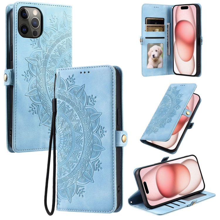 Skin Feel Totem Embossed Leather Phone Case, For iPhone 16, For iPhone 15 Pro Max, For iPhone 14 Pro, For iPhone 12 / 12 Pro, For iPhone 11 Pro Max, For iPhone 11 Pro