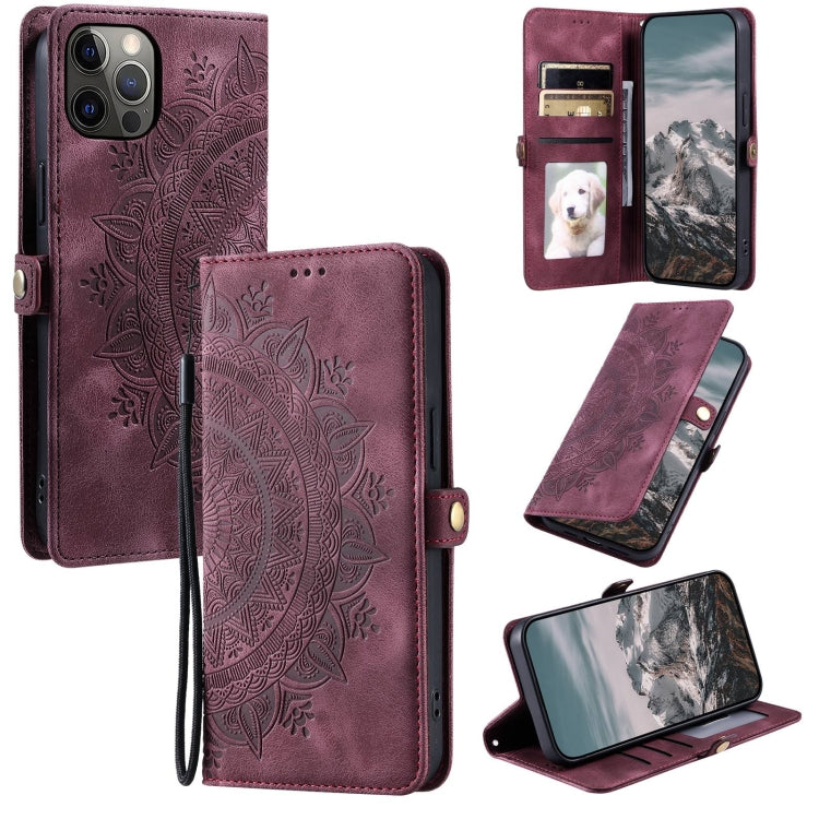 Skin Feel Totem Embossed Leather Phone Case, For iPhone 16 Plus, For iPhone 15, For iPhone 7 / 8 / SE 2022, For iPhone 13 Pro, For iPhone 12 Pro Max, For iPhone 11