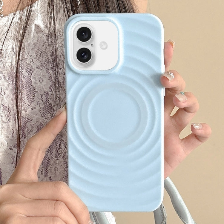 Frosted Wave Texture MagSafe Magnetic TPU Phone Case, For iPhone 16 Pro Max, For iPhone 16 Pro, For iPhone 16 Plus, For iPhone 16, For iPhone 15 Pro Max, For iPhone 15 Pro