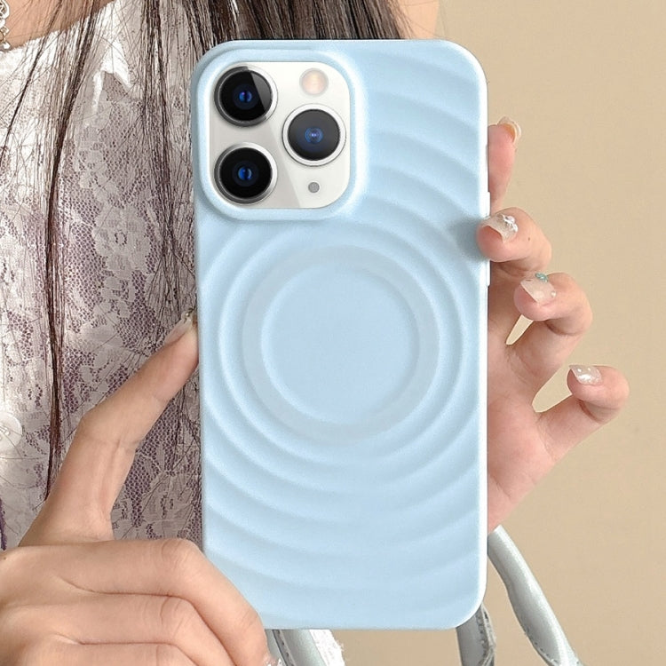 Frosted Wave Texture MagSafe Magnetic TPU Phone Case, For iPhone 11 Pro Max, For iPhone 11