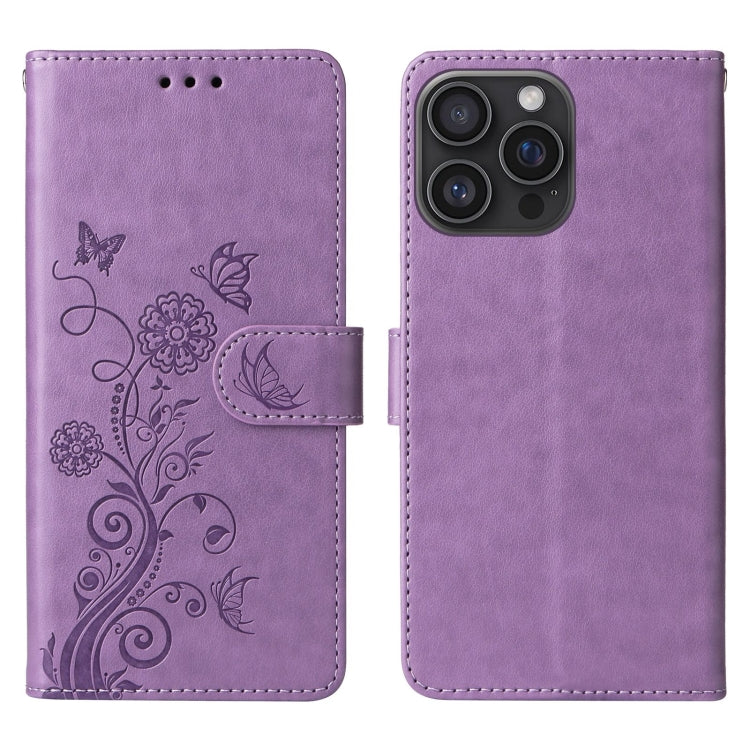 Embossed Butterfly Flowers Leather Phone Case, For iPhone 16 Pro Max, For iPhone 16 Pro, For iPhone 16 Plus, For iPhone 16, For iPhone 15 Pro Max, For iPhone 15 Pro