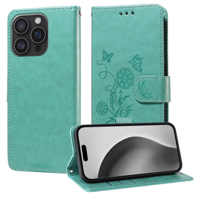 Embossed Butterfly Flowers Leather Phone Case, Series 2