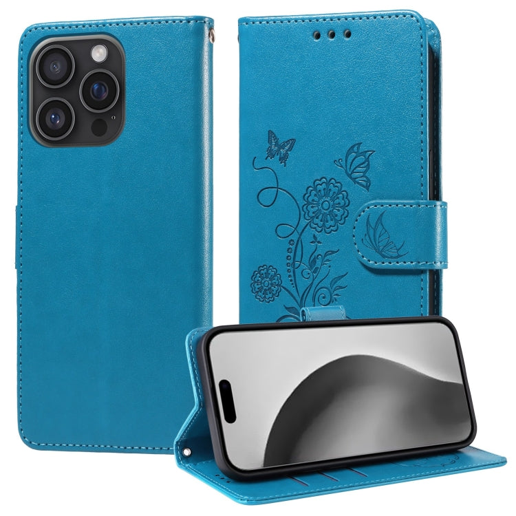 Embossed Butterfly Flowers Leather Phone Case, Series 2