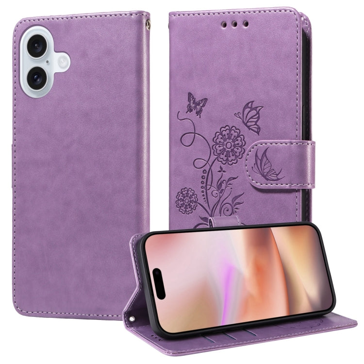 Embossed Butterfly Flowers Leather Phone Case, For iPhone 16 Pro Max, For iPhone 16 Pro, For iPhone 16 Plus, For iPhone 16, For iPhone 15 Pro Max, For iPhone 15 Pro