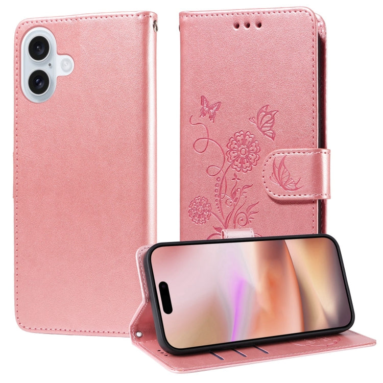 Embossed Butterfly Flowers Leather Phone Case, For iPhone 16 Pro Max, For iPhone 16 Pro, For iPhone 16 Plus, For iPhone 16, For iPhone 15 Pro Max, For iPhone 15 Pro