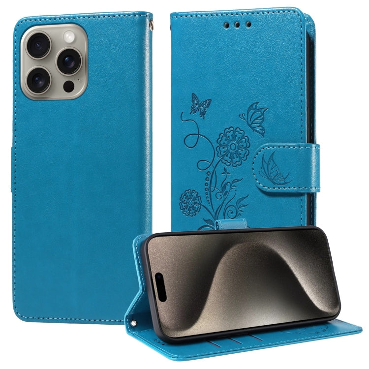 Embossed Butterfly Flowers Leather Phone Case, Series 2