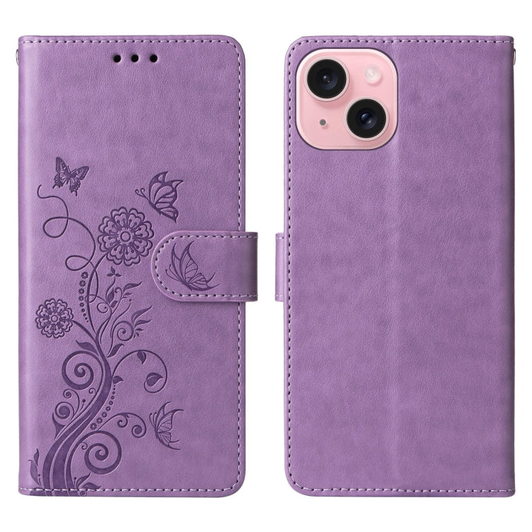 Embossed Butterfly Flowers Leather Phone Case, For iPhone 15 Plus, For iPhone 15, For iPhone 14 Plus, For iPhone 14 / 13, For iPhone 14 Pro, For iPhone 14 Pro Max